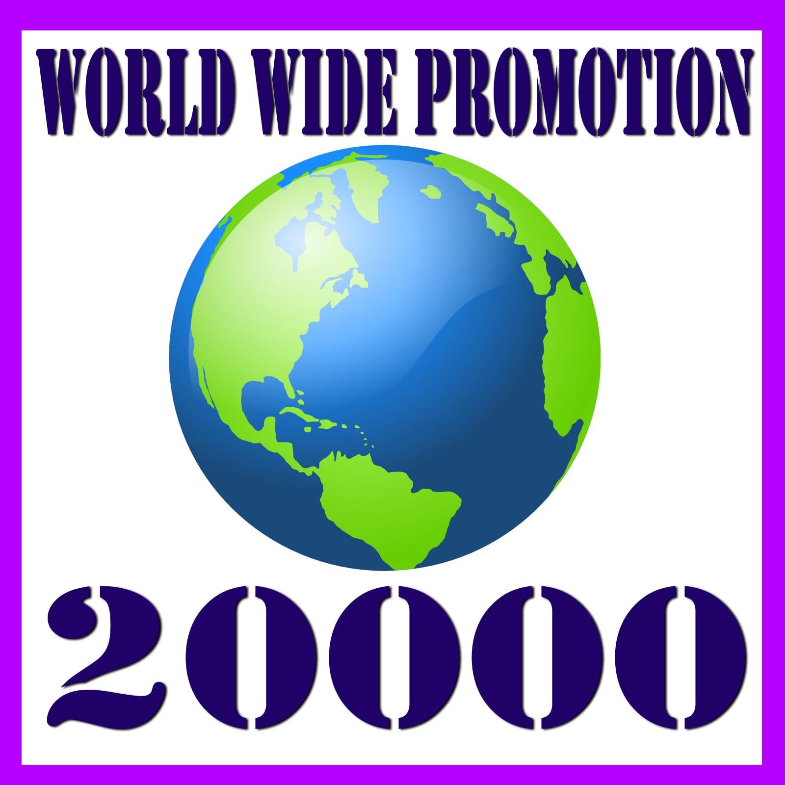 20,000+ website traffic world wide promotion package