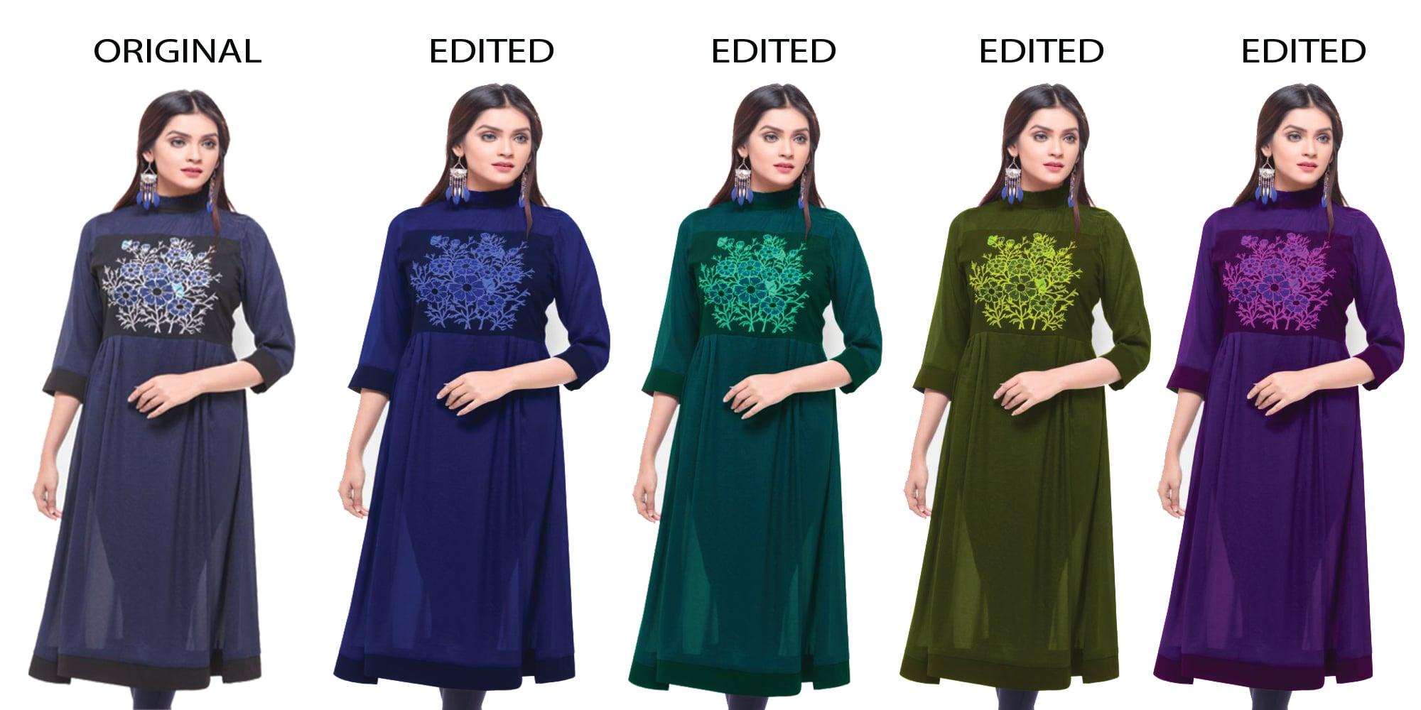 I will change all kind of dress color