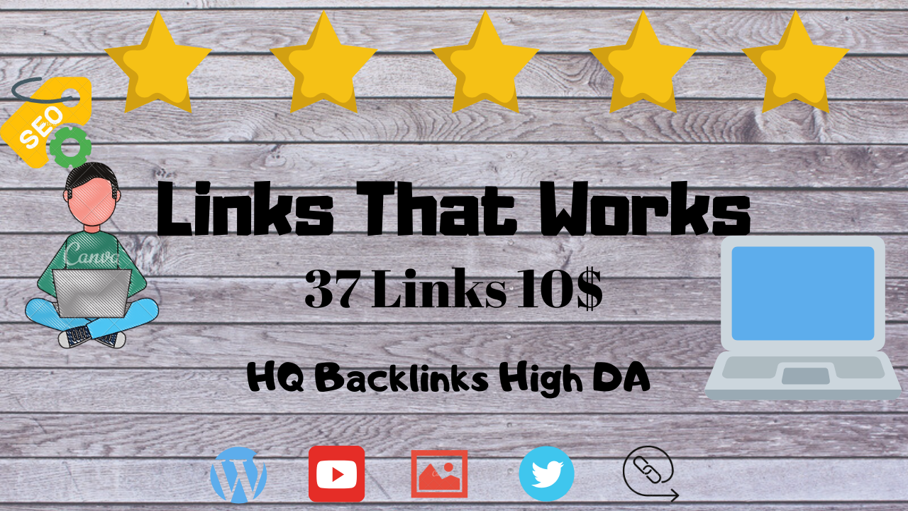 37 HQ Backlinks High DA *5 STAR SERVICE* Guaranteed