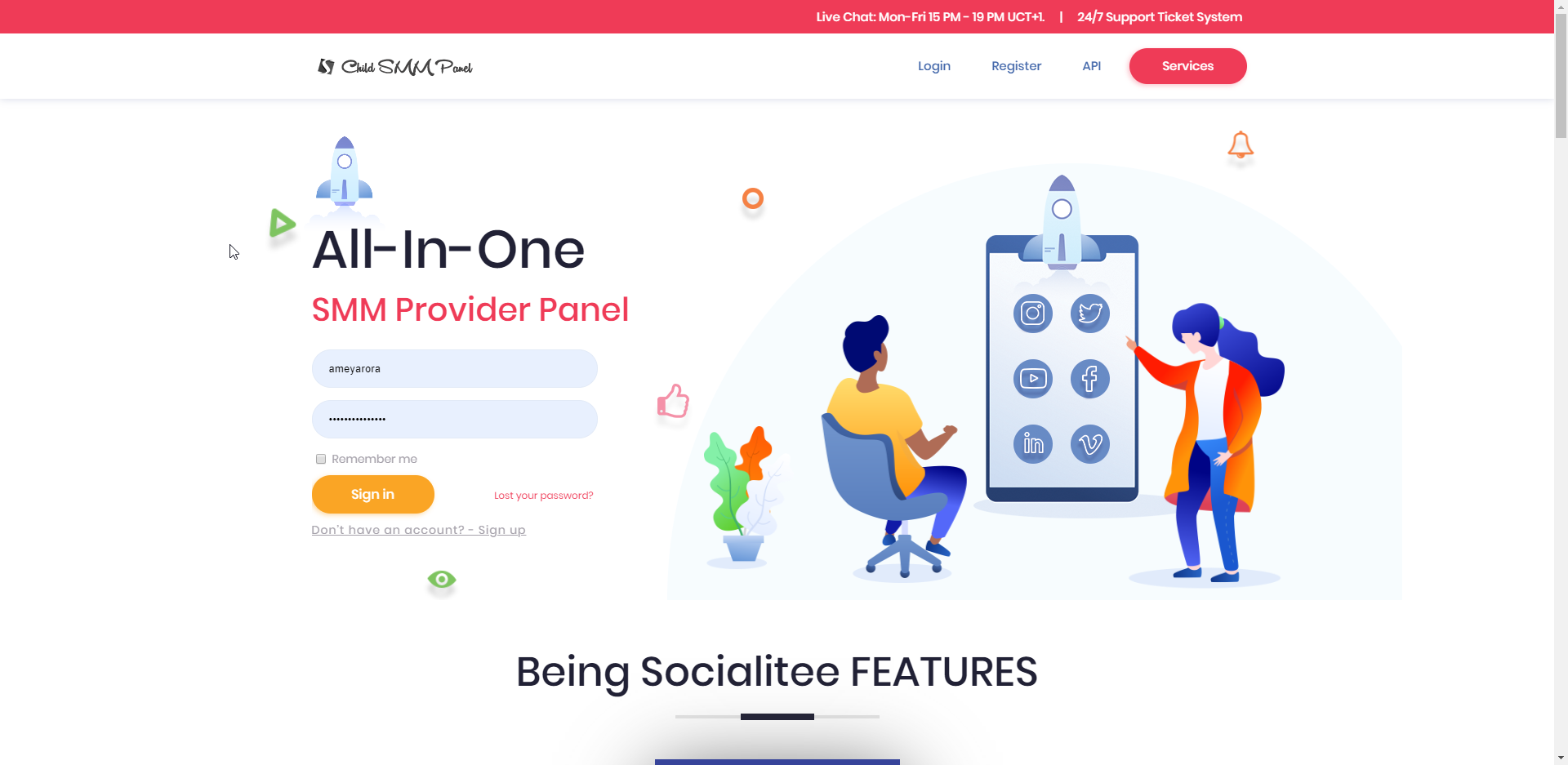 All in One - SMM Reseller Panel Script [SocialDealers]