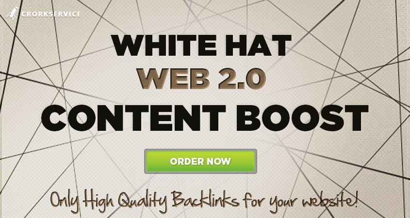 WEB 2.0 Content Boost White Hat Manual Work
