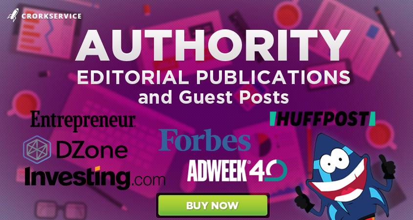  Authority Editorial Publications on Forbes, Adweek, Entrepreneur, Dzone and others