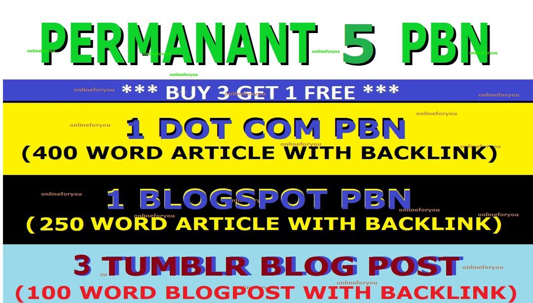 5 PBN GUEST POST SEO BACKLINK BOOKMARK TO GET HIGH PR PAGE RANK DA TA