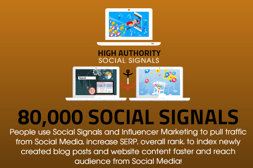 GET 80.000 SOCIAL SIGNALS ON HIGH AUTHORITY PAGES TO BOOST YOUR RANK, TRAFFIC AND SEO SCORE