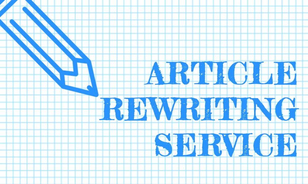 Manually rewrite and make unique your article (up to 1000 words)