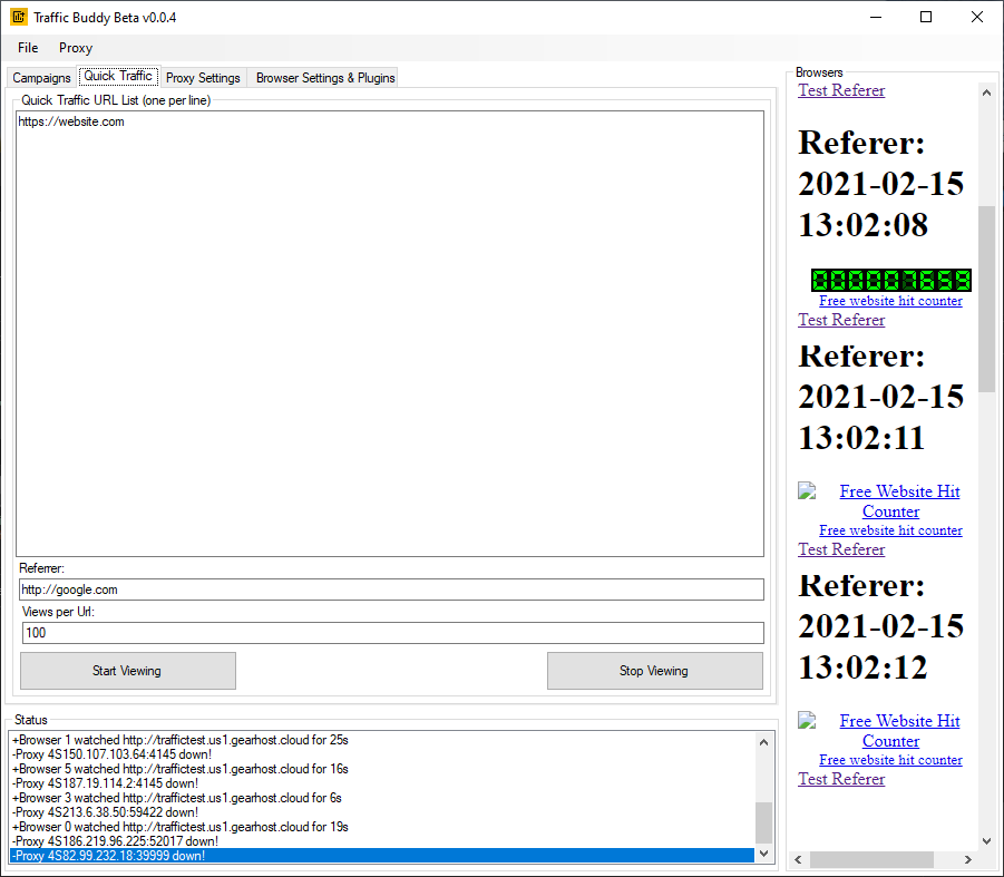 Traffic Buddy - Generate Unlimited Organic Traffic Bot Generator View