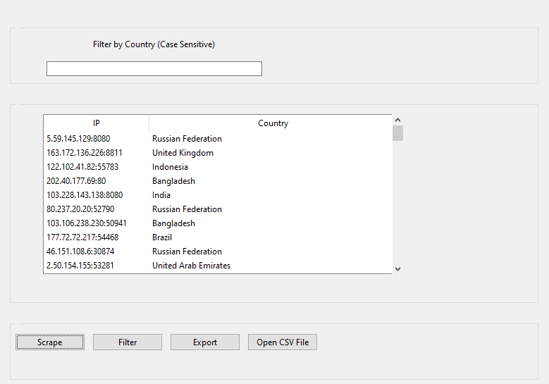 Scrape Proxies by Country - Proxy Scraper SEO Tool