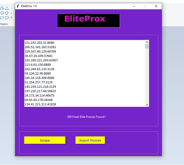 Elite Proxy Scraper - The Highest Anonymous Proxies - Over 1000 Proxies in a Minute