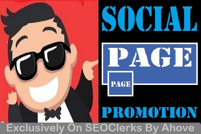 Start Instant Social Meida Page Promotion