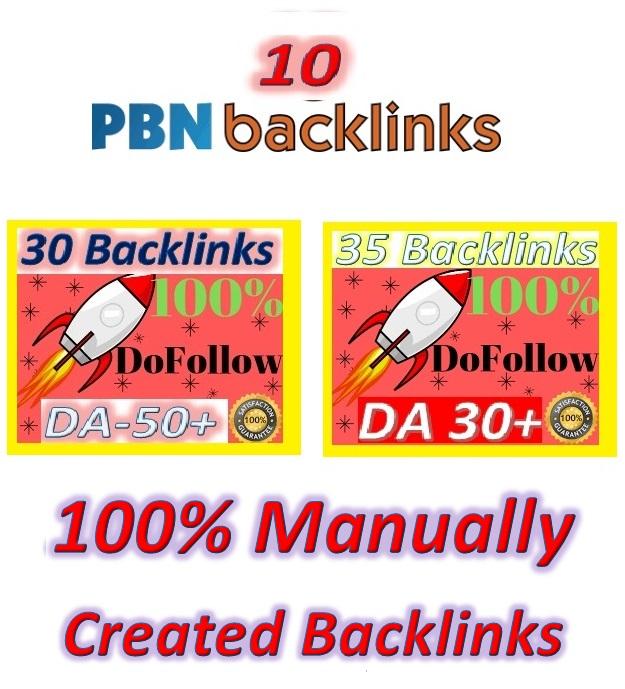 Manually Create High Authority Backlinks(PBN & Do-follow Quality) for your Websites