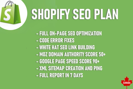 Complete Seo Package for your Shopify website