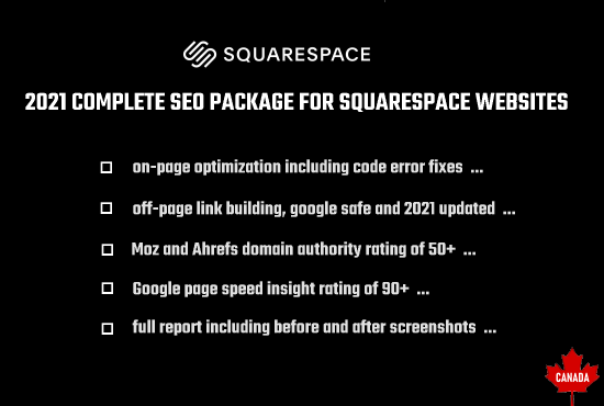 Complete Seo Plan for SquareSpace Website Owners
