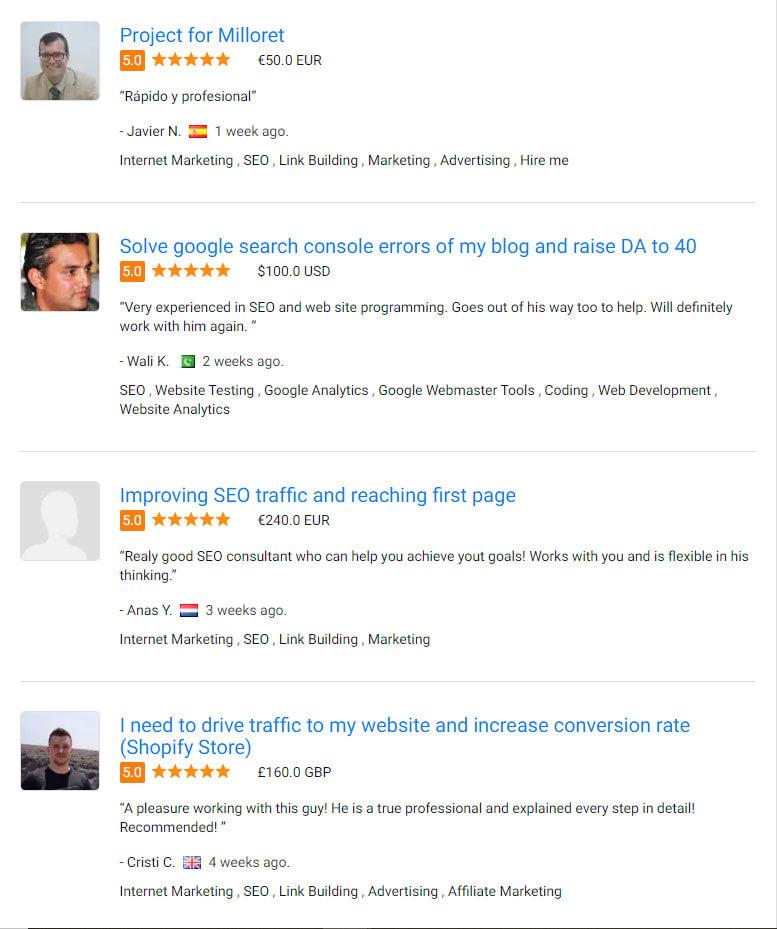 Complete SEO service. Analysis, optimization, backlinks.