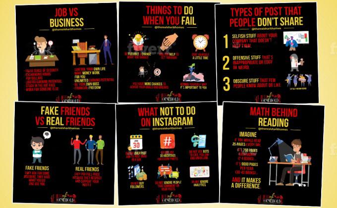 We will design business success tips infographics for Instagram