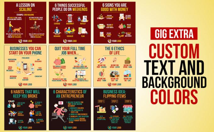 We will design business success tips infographics for Instagram