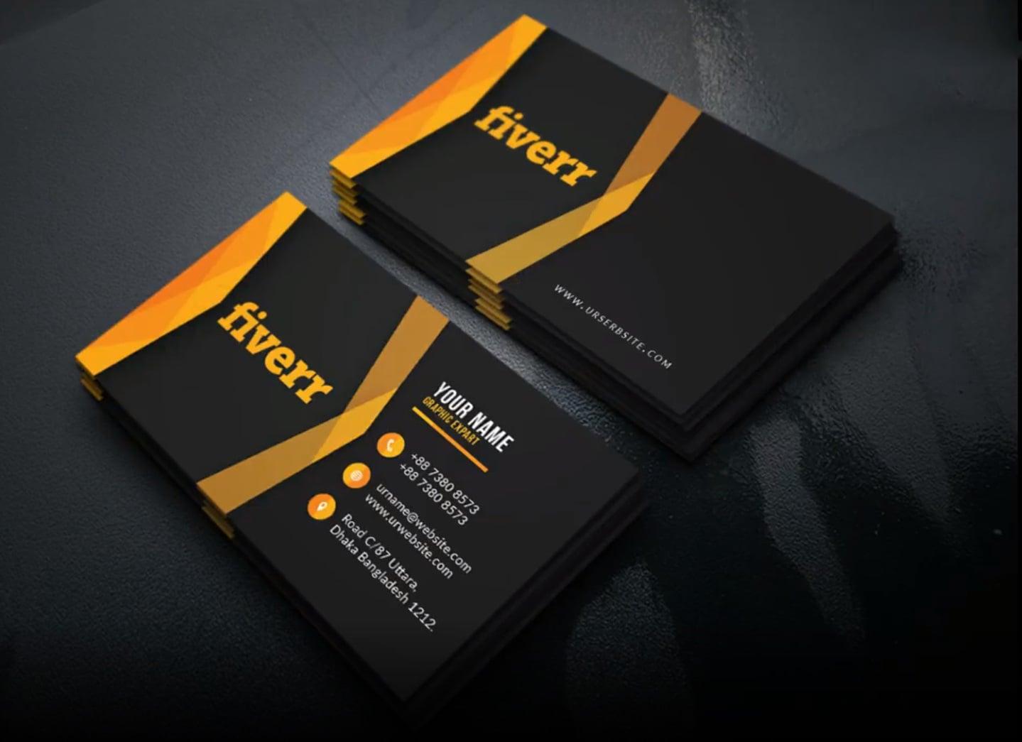 We will design outstanding business card design for you - print ready