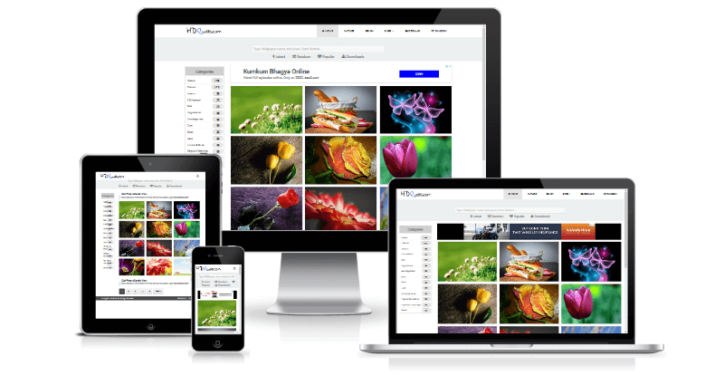 Wallpaper WordPress theme Jahangir for Photo Blogging
