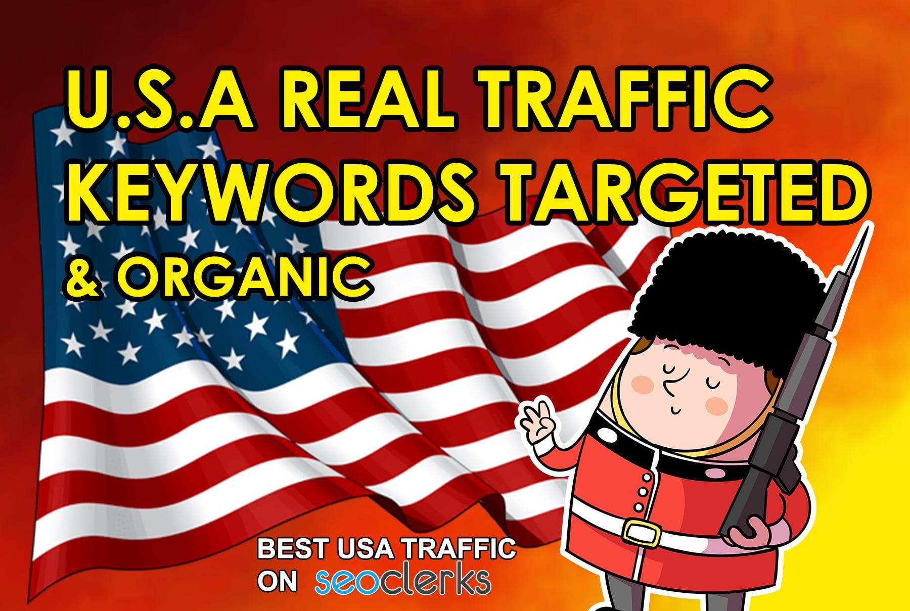 drive 100,000 keyword target real USA traffic