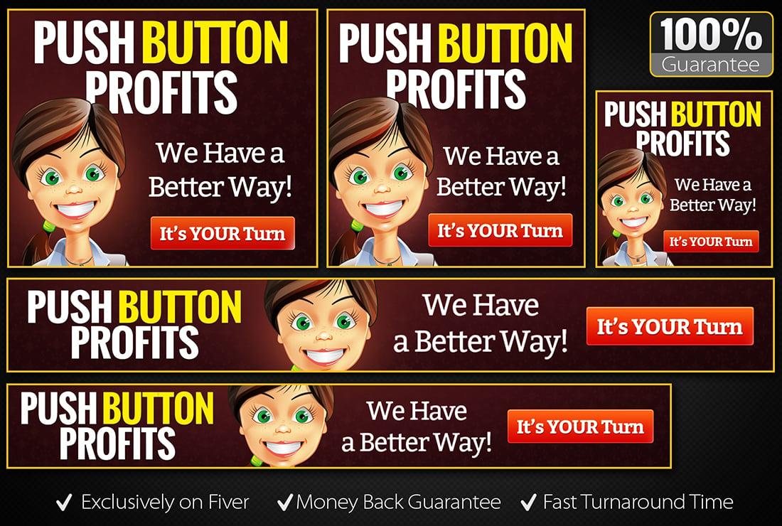 Create web banners or banner ads for advertising