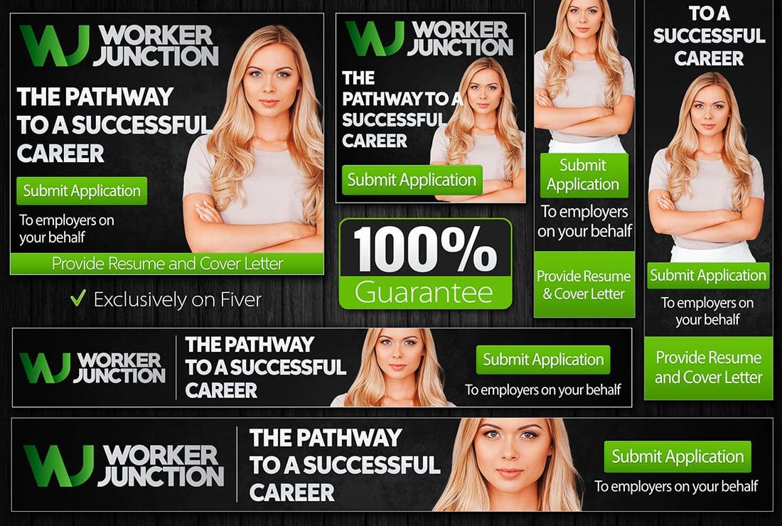 Create web banners or banner ads for advertising