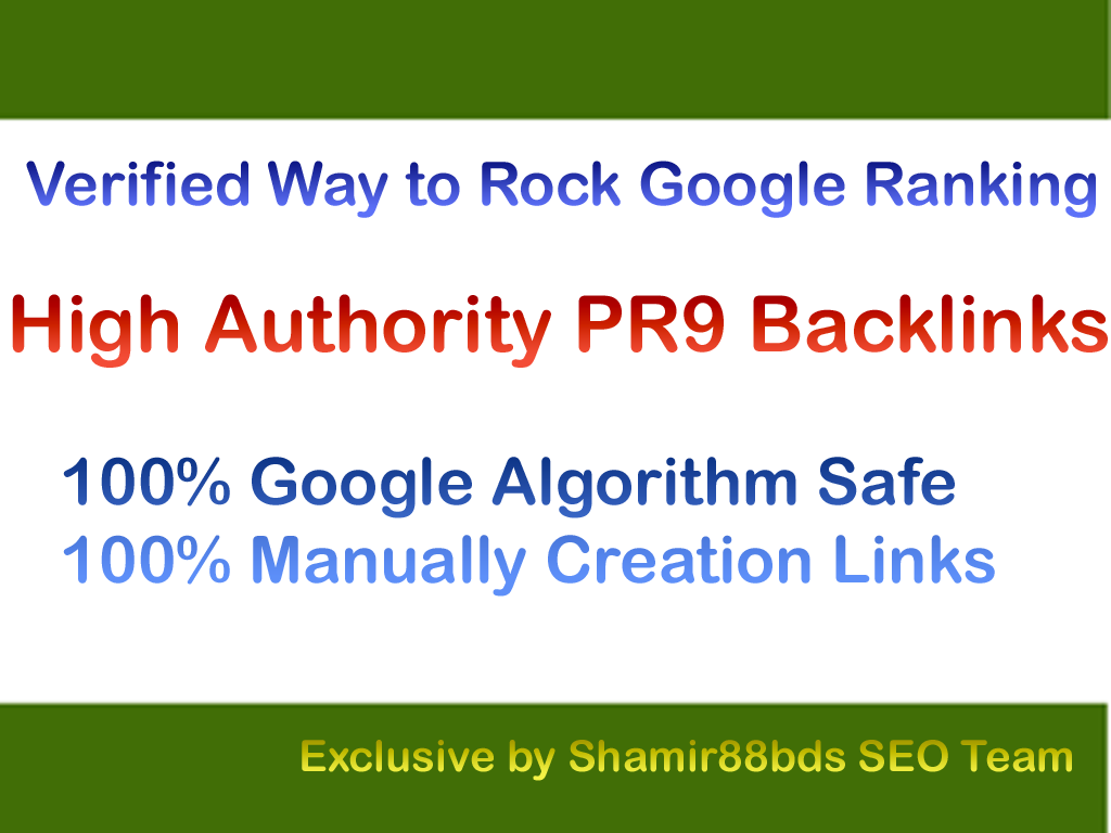 Verified 30 PR9 Authority Profile Links to Rank 1 On Google