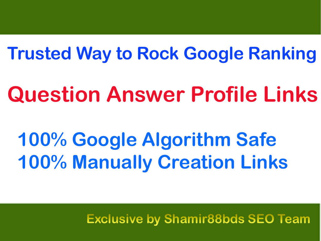 Trusted 40 Question Answer Profile Links to Page Rank 1