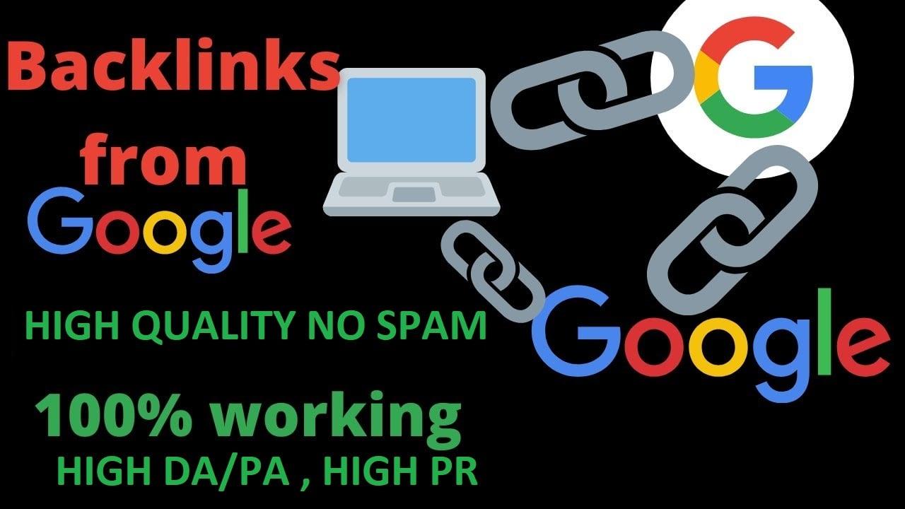 High quality Google backlinks redirects to your website ( 600 backlinks only google ) 80% off
