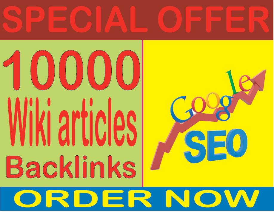 Top SEO Service - Boost Site Alexa Rank with 10000 Wiki Articles backlinks