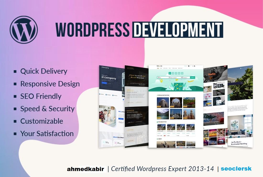 Design a professional business website in Php or Wordpress