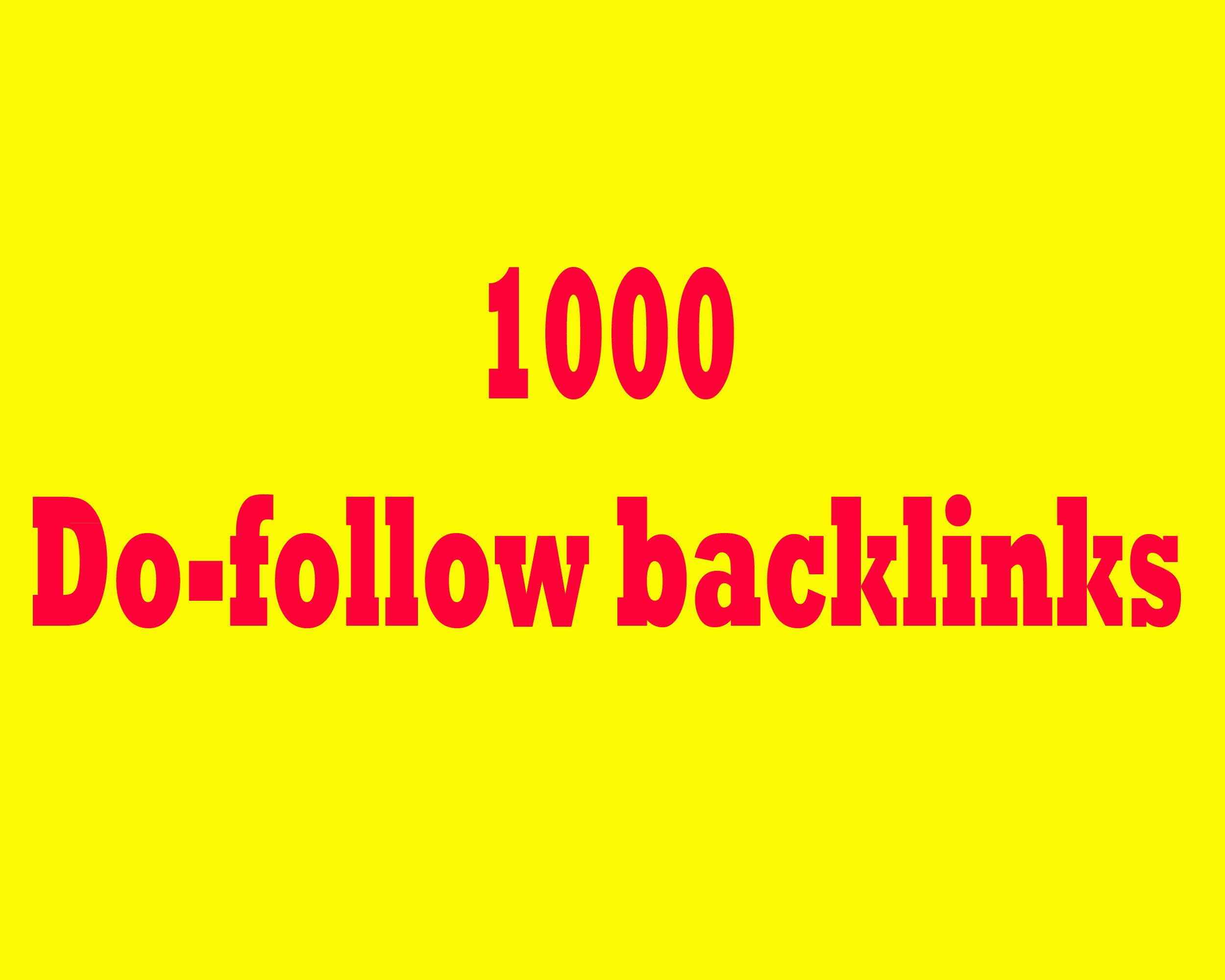 1000 Do-follow backlinks for google ranking for safe seo ranking Full Report