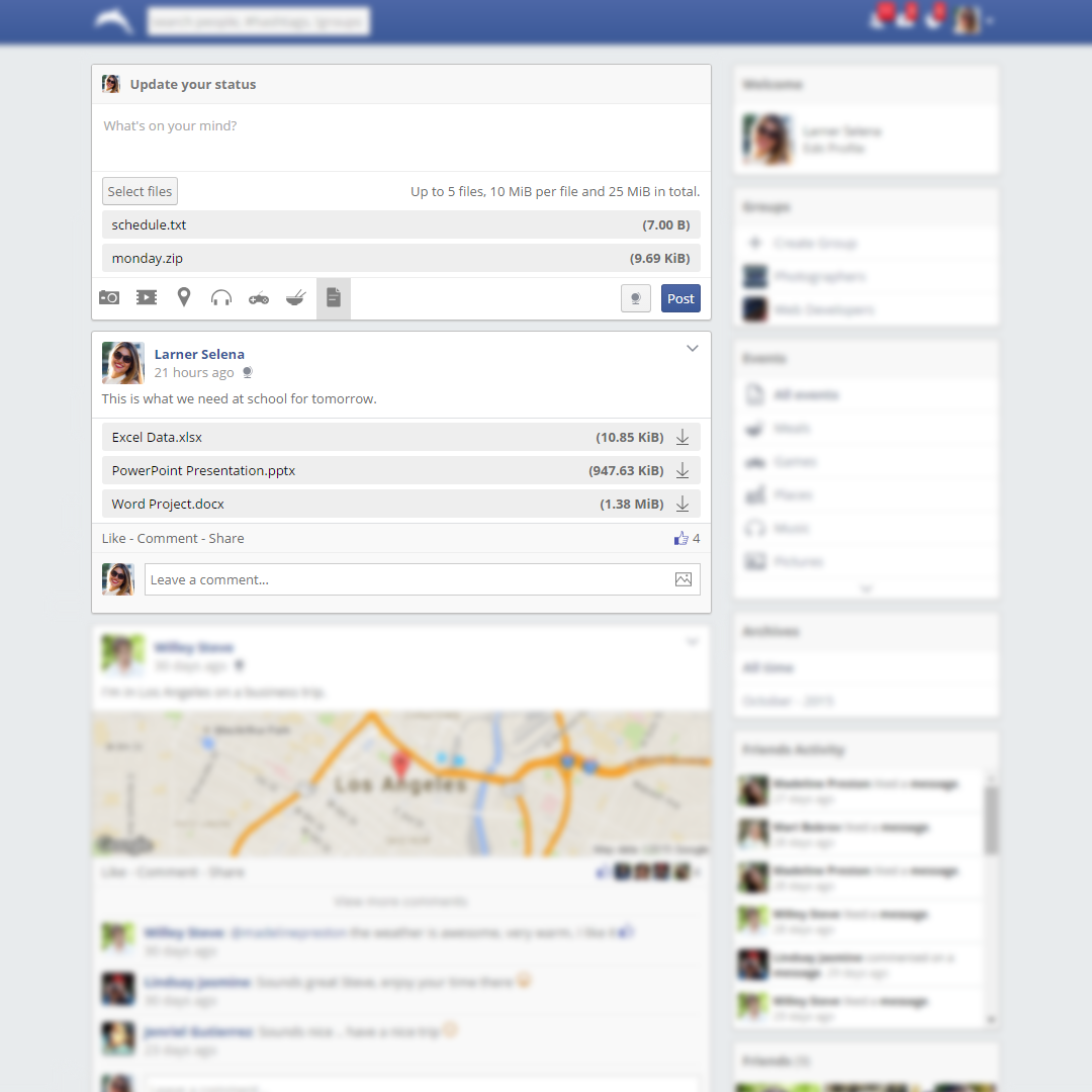 Facebook Similar Social Media Website - Full