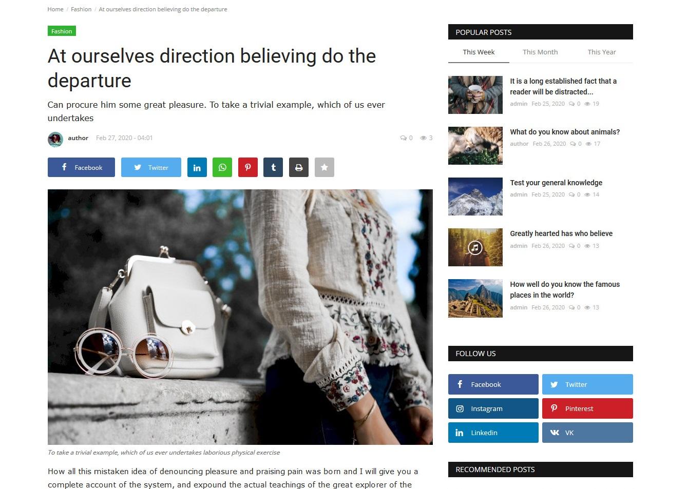 News & Magazine Portal Dynamic website with Admin Panel