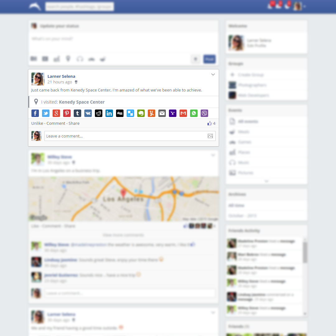 Design full Social Media Dynamic Website + Admin Panel - Ready to use