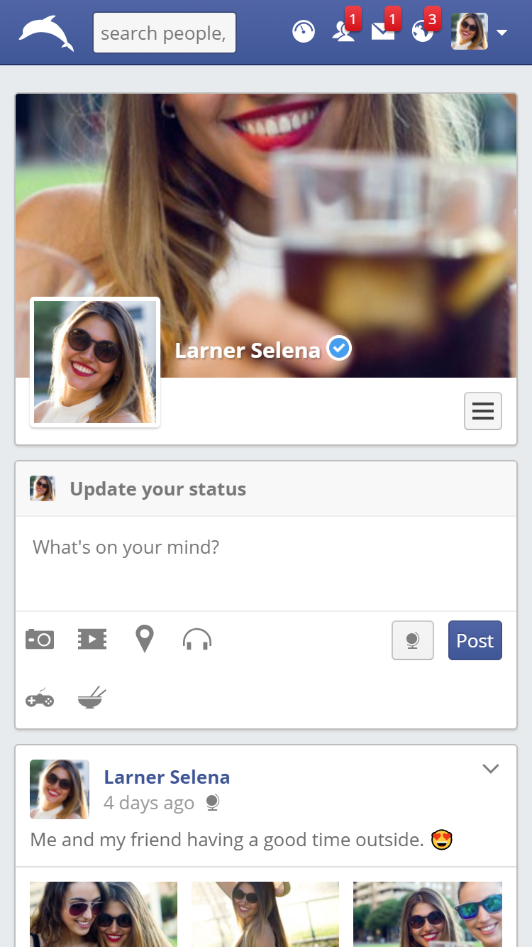 Facebook Similar Social Media Website - Full