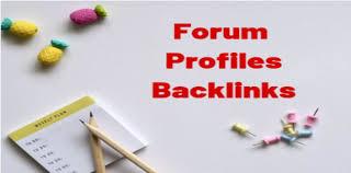 500+ Forum profiles backlinks from high quality forums