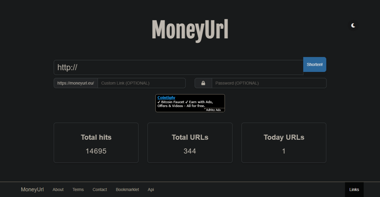 Your 300x250 advertising banner for 10 days on MoneyUrl