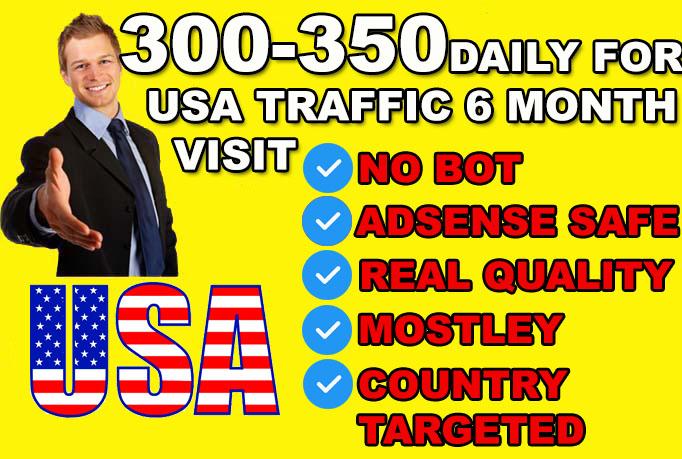 send USA traffic, website visitors, from search engines 