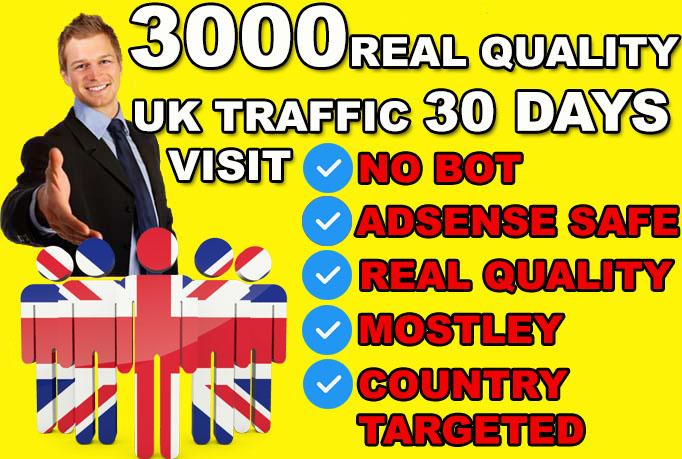  United Kingdom Real organic Visitors To Your Website 