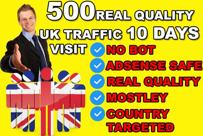 drive ORAGANIC UNITED KINGDOM country target , website traffic visitors