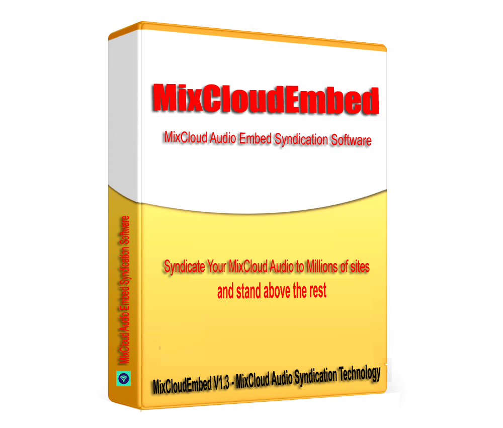 MixCloudEmbed -MixCloud Audio SEO Embed Syndication Software V1.3