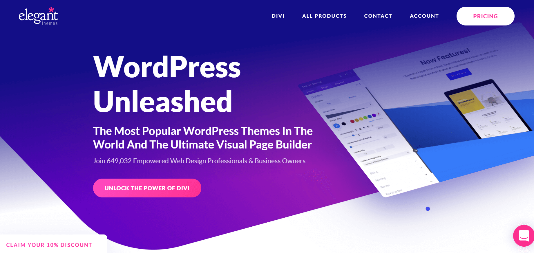 I will provide and install Divi theme for WordPress