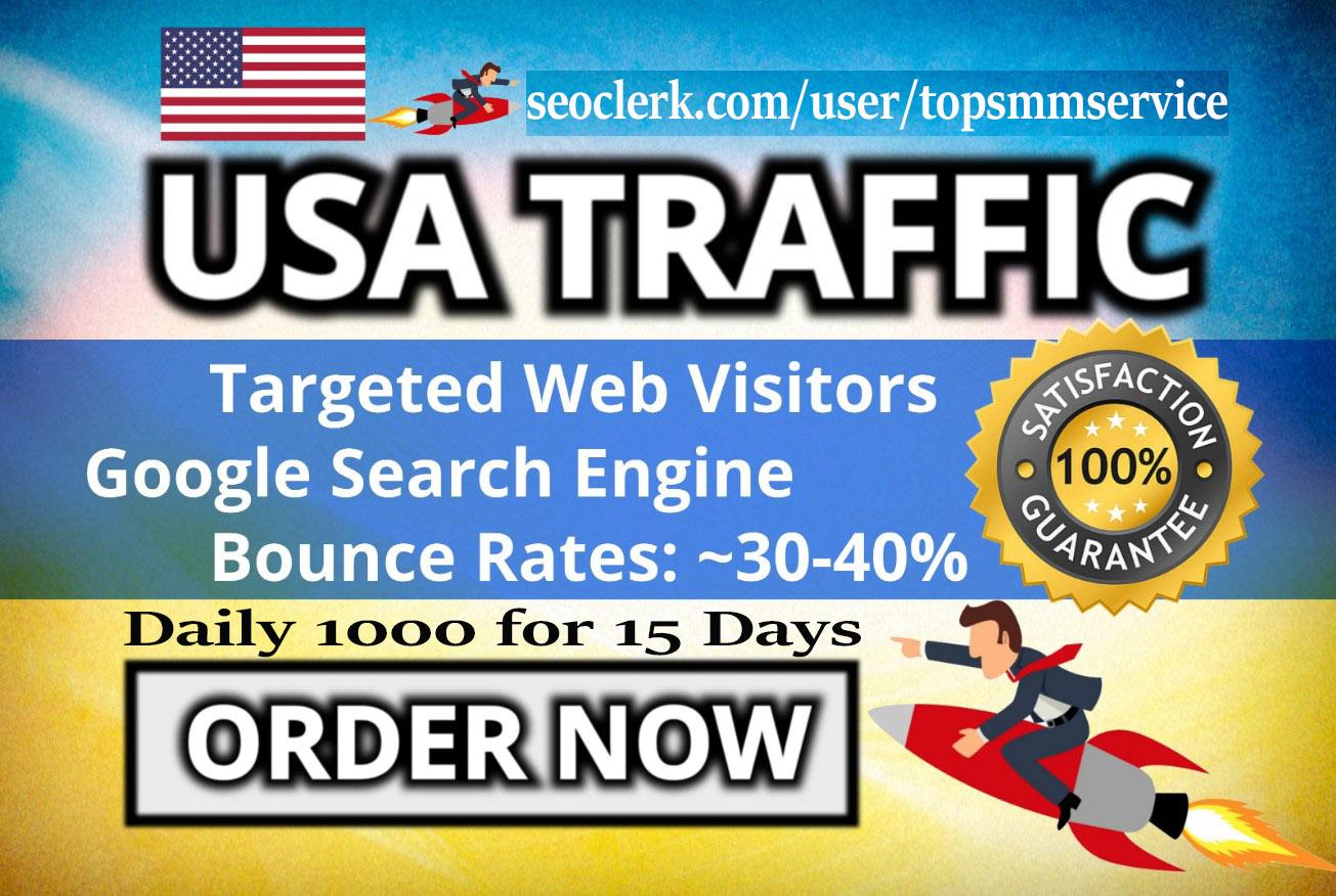 bring real google USA visitors targeted web traffic