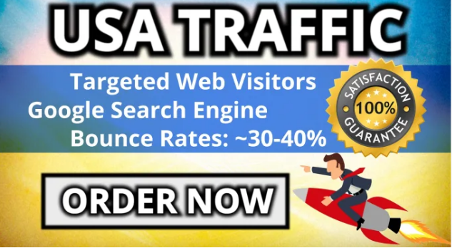 Real google USA TARGETED visitors traffic including keyword for 30 Days