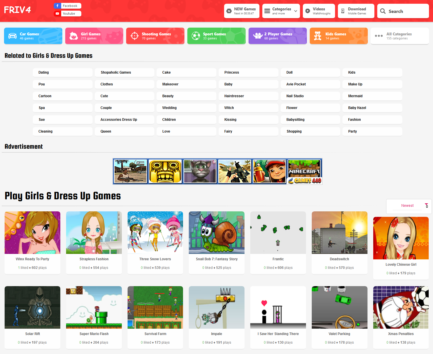 The source code of the mini game website on the browser is like http://frivio standard SEO written i