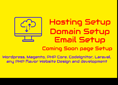 Setup Hosting, Setup Domain, Setup Email Plus 5 pager website for $5