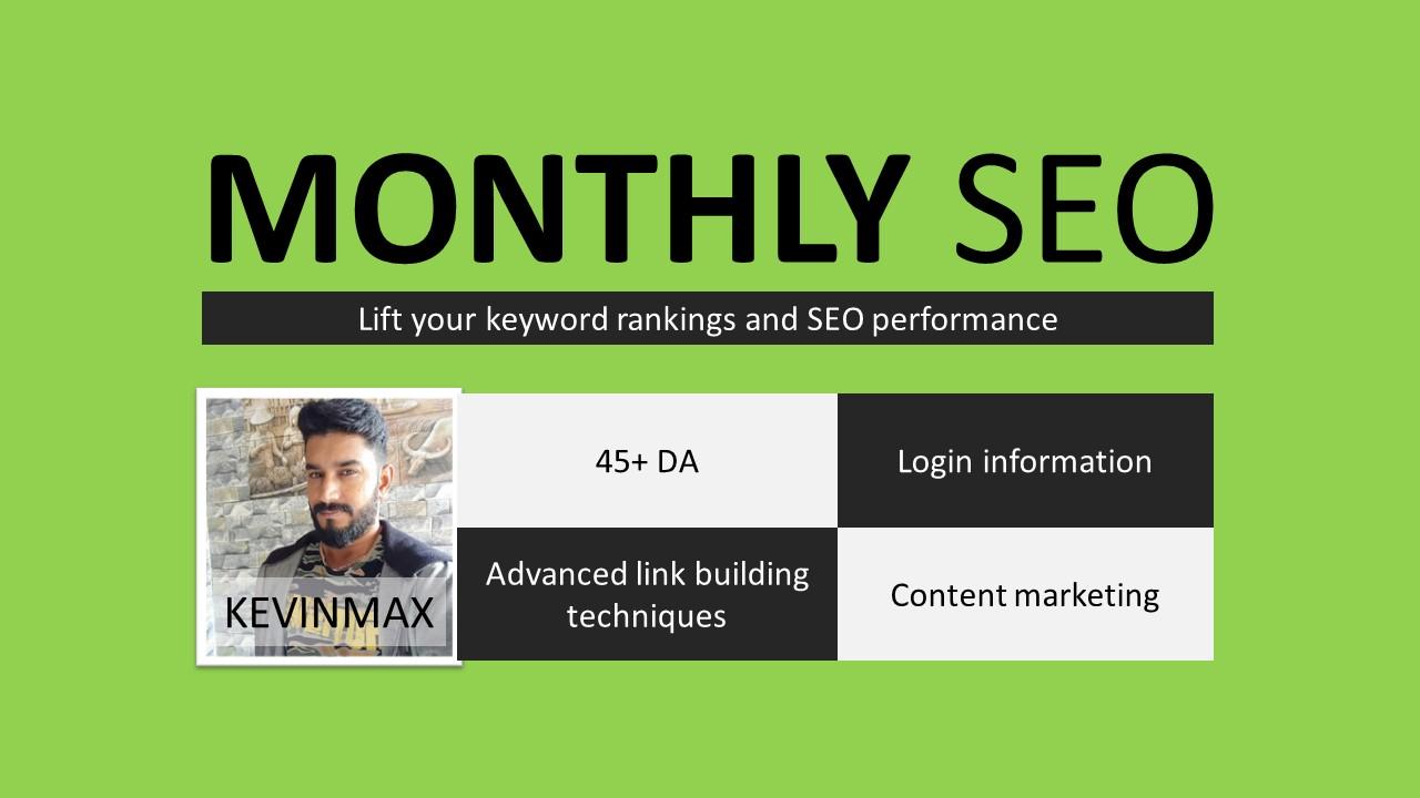 Boost your Keyword Rankings Monthly SEO Services