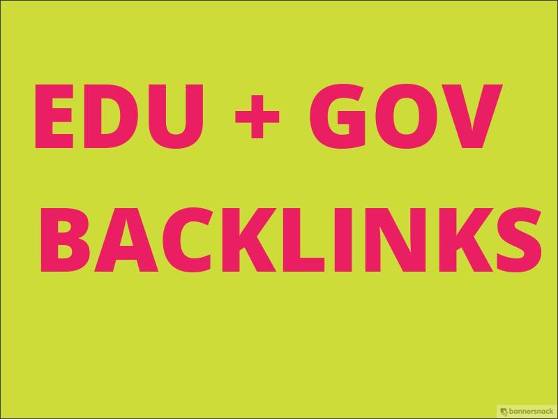 I will Provide 20 Edu/GOV high quality backlinks ranking your website