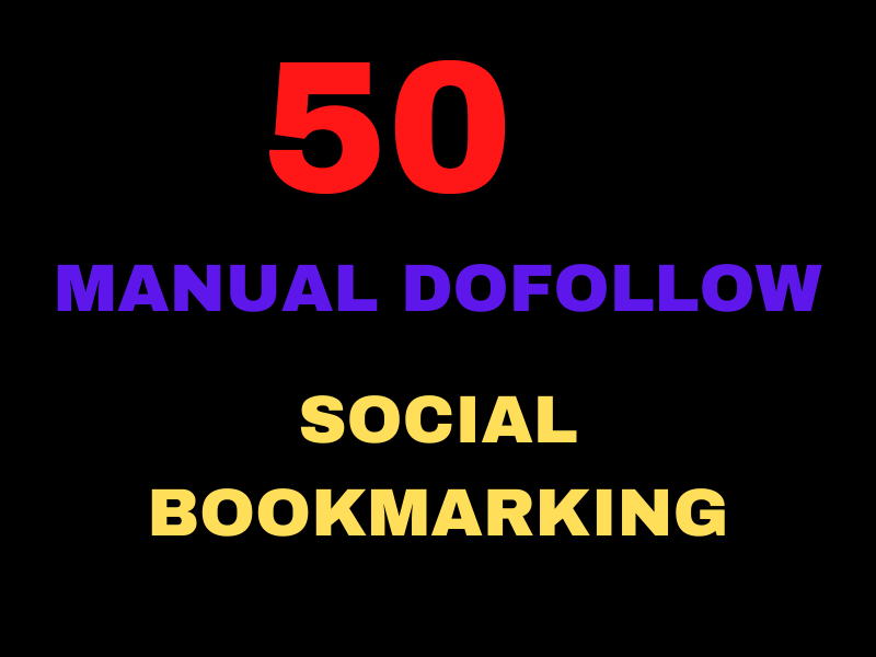 I will Submit 50 Manual DA SOCIAL BOOKMARKING 