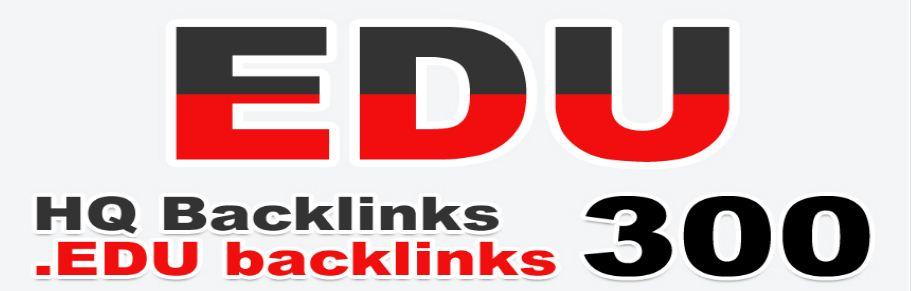 Provide 300 .EDU High Quality Backlink