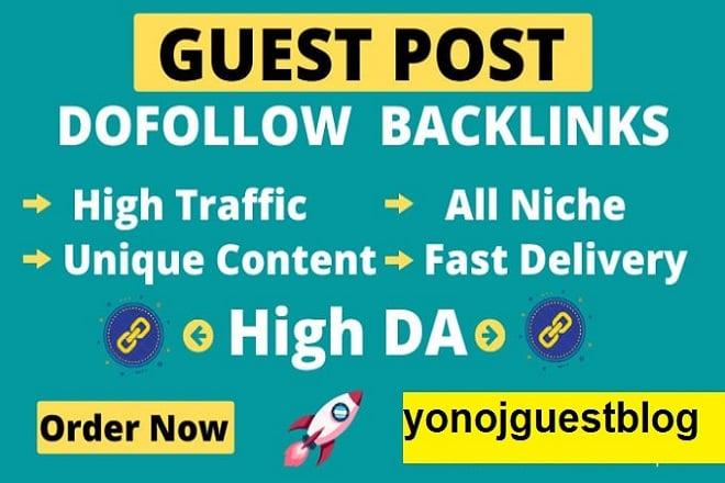 I will guest post on google news blog with dofollow backlink